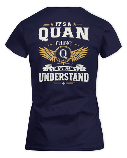 QUAN KT06-M008 It’s a [NAME] Thing – You Wouldn’t Understand | Personalized Vintage T-Shirt - Women's Standard T-Shirt - Navy