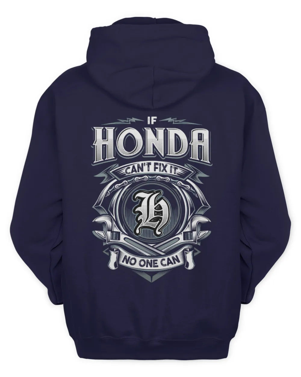 HONDA AP81-K4-626 - Personalized Ahmed Quote Apparel “If Ahmed Can't Fix It, No One Can” - Unisex Hoodie - Navy