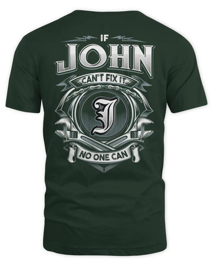 JOHN AP81-K4-626 - Personalized Ahmed Quote Apparel “If Ahmed Can't Fix It, No One Can” - Unisex Standard T-Shirt - Forest Green