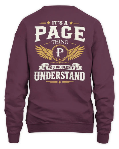 PAGE KT06-M008 It’s a [NAME] Thing – You Wouldn’t Understand | Personalized Vintage T-Shirt - Unisex Sweatshirt - Maroon