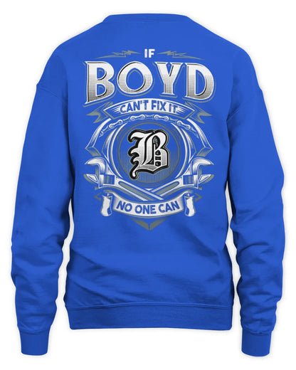 BOYD AP81-K4-626 - Personalized Ahmed Quote Apparel “If Ahmed Can't Fix It, No One Can” - Unisex Sweatshirt - Royal