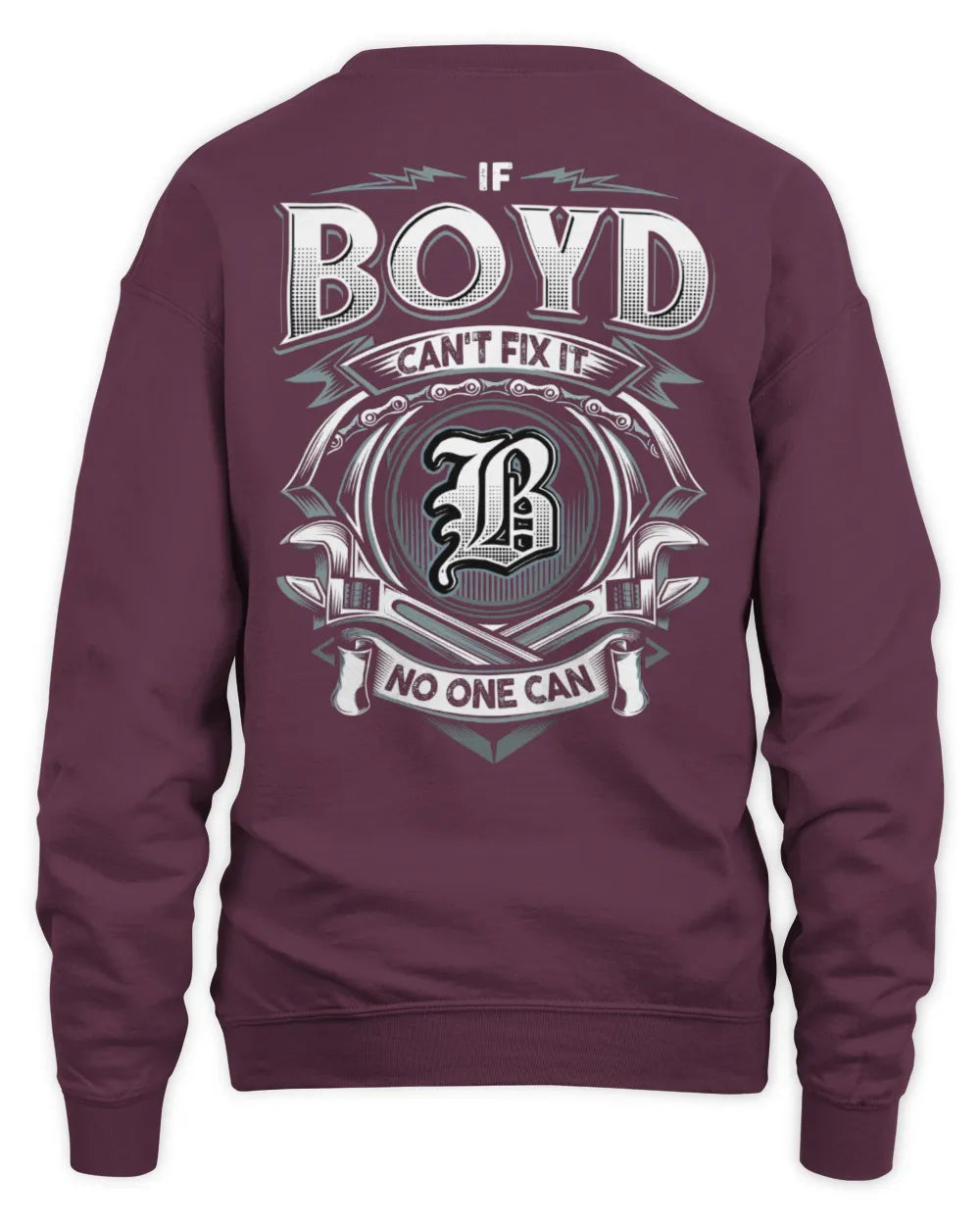 BOYD AP81-K4-626 - Personalized Ahmed Quote Apparel “If Ahmed Can't Fix It, No One Can” - Unisex Sweatshirt - Maroon