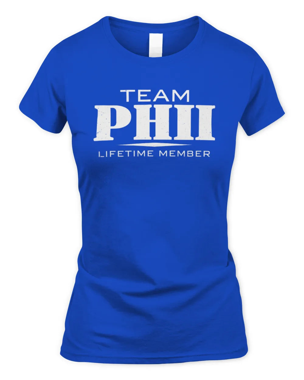 PHII BL62-K4-128 - Personalized “Team NAME Lifetime Member” - Women's Standard T-Shirt - Royal