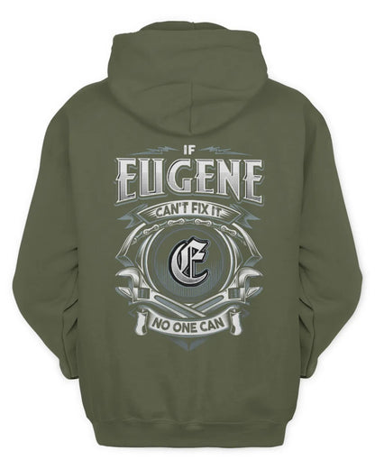 EUGENE AP81-K4-626 - Personalized Ahmed Quote Apparel “If Ahmed Can't Fix It, No One Can” - Unisex Hoodie - Military Green