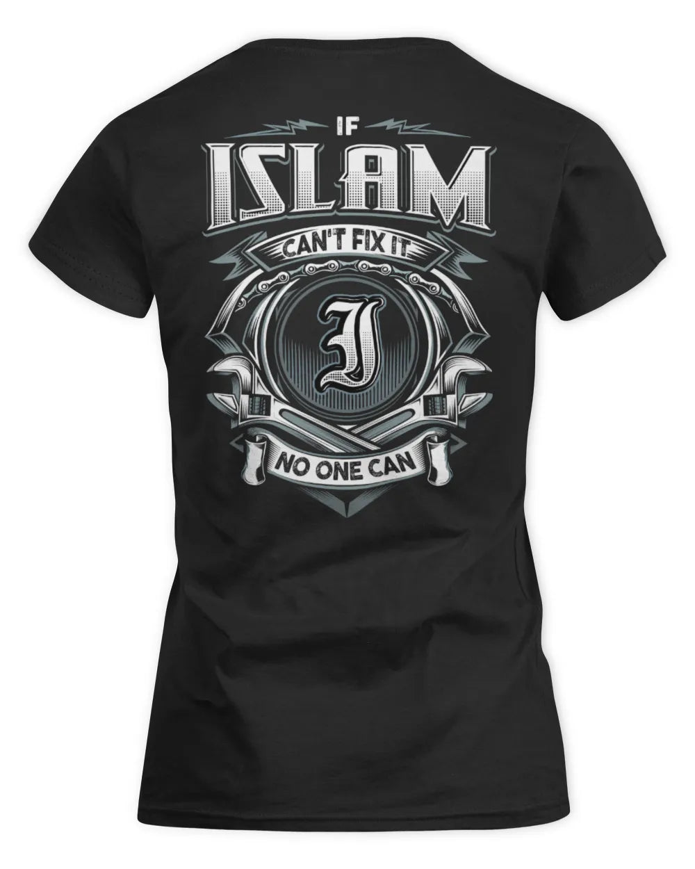 ISLAM AP81-K4-626 - Personalized Ahmed Quote Apparel “If Ahmed Can't Fix It, No One Can” - Women's Standard T-Shirt - Black