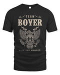 BOYER TP06-K82 – Personalized Classic Style Apparel “Team NAME Lifetime Member” - Unisex Standard T-Shirt - Black
