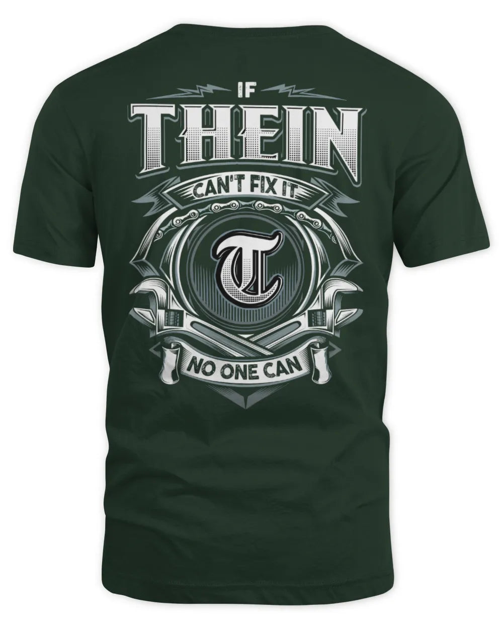 THEIN AP81-K4-626 - Personalized Ahmed Quote Apparel “If Ahmed Can't Fix It, No One Can” - Unisex Standard T-Shirt - Forest Green