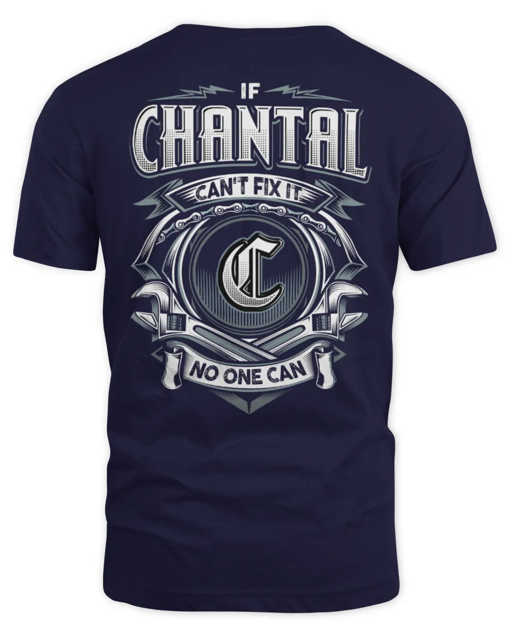CHANTAL AP81-K4-626 - Personalized Ahmed Quote Apparel “If Ahmed Can't Fix It, No One Can” - Unisex Standard T-Shirt - Navy