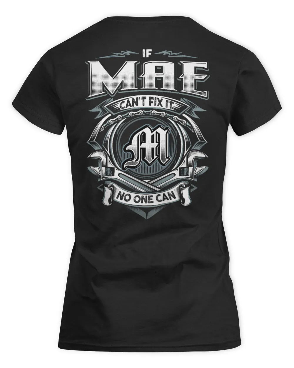 MAE AP81-K4-626 - Personalized Ahmed Quote Apparel “If Ahmed Can't Fix It, No One Can” - Women's Standard T-Shirt - Black