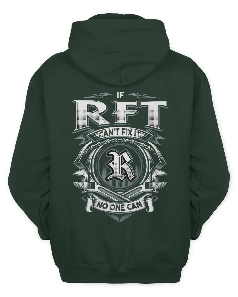 RFT AP81-K4-626 - Personalized Ahmed Quote Apparel “If Ahmed Can't Fix It, No One Can” - Unisex Hoodie - Forest Green