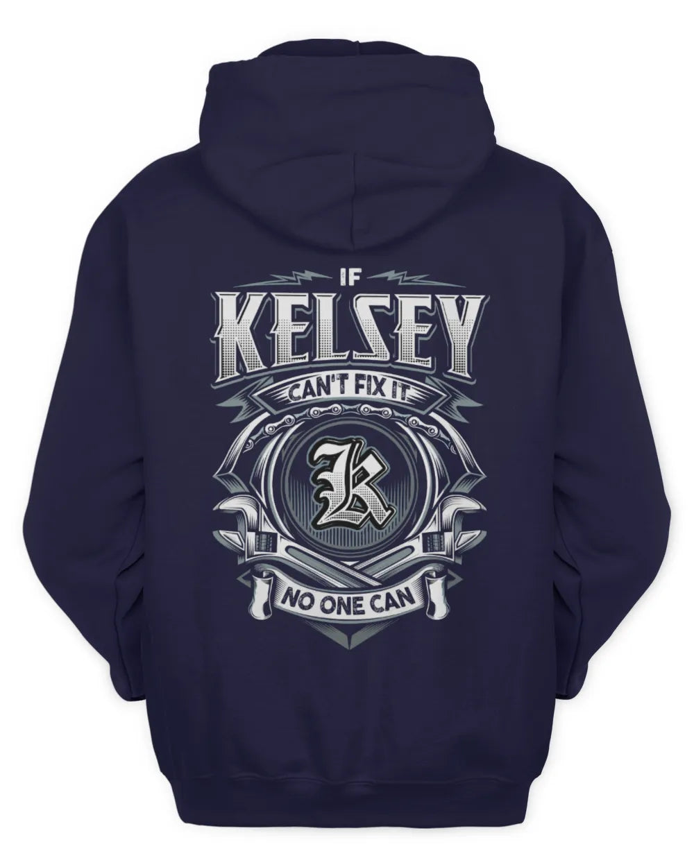 KELSEY AP81-K4-626 - Personalized Ahmed Quote Apparel “If Ahmed Can't Fix It, No One Can” - Unisex Hoodie - Navy