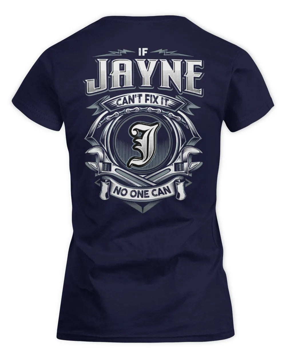 JAYNE AP81-K4-626 - Personalized Ahmed Quote Apparel “If Ahmed Can't Fix It, No One Can” - Women's Standard T-Shirt - Navy
