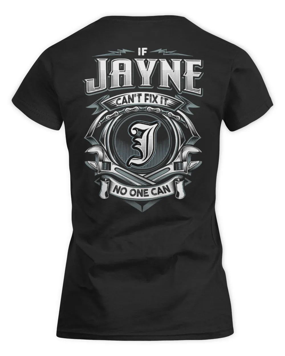 JAYNE AP81-K4-626 - Personalized Ahmed Quote Apparel “If Ahmed Can't Fix It, No One Can” - Women's Standard T-Shirt - Black
