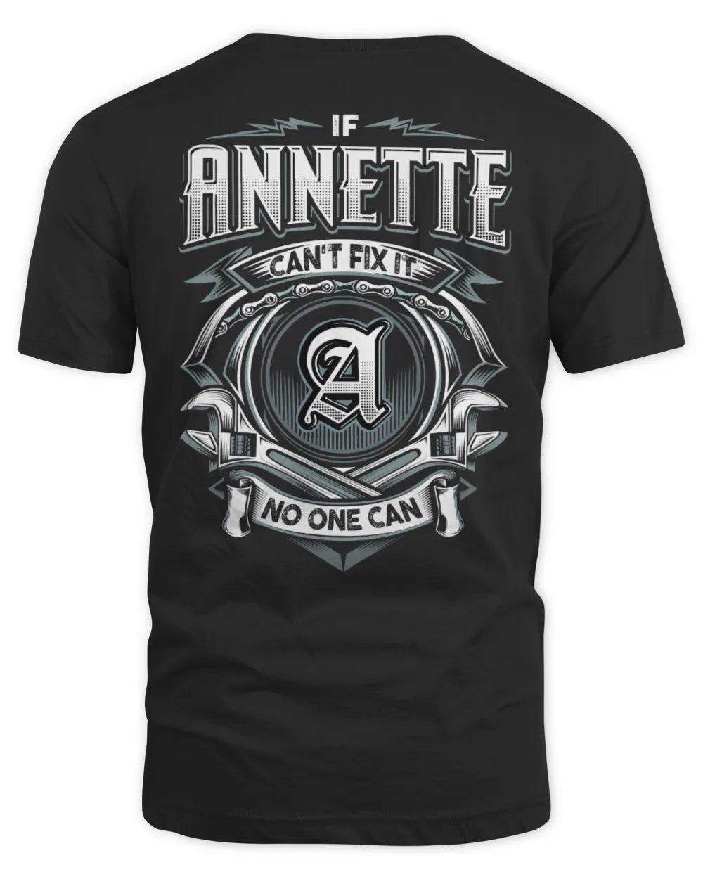 ANNETTE AP81-K4-626 - Personalized Ahmed Quote Apparel “If Ahmed Can't Fix It, No One Can” - Unisex Standard T-Shirt - Black