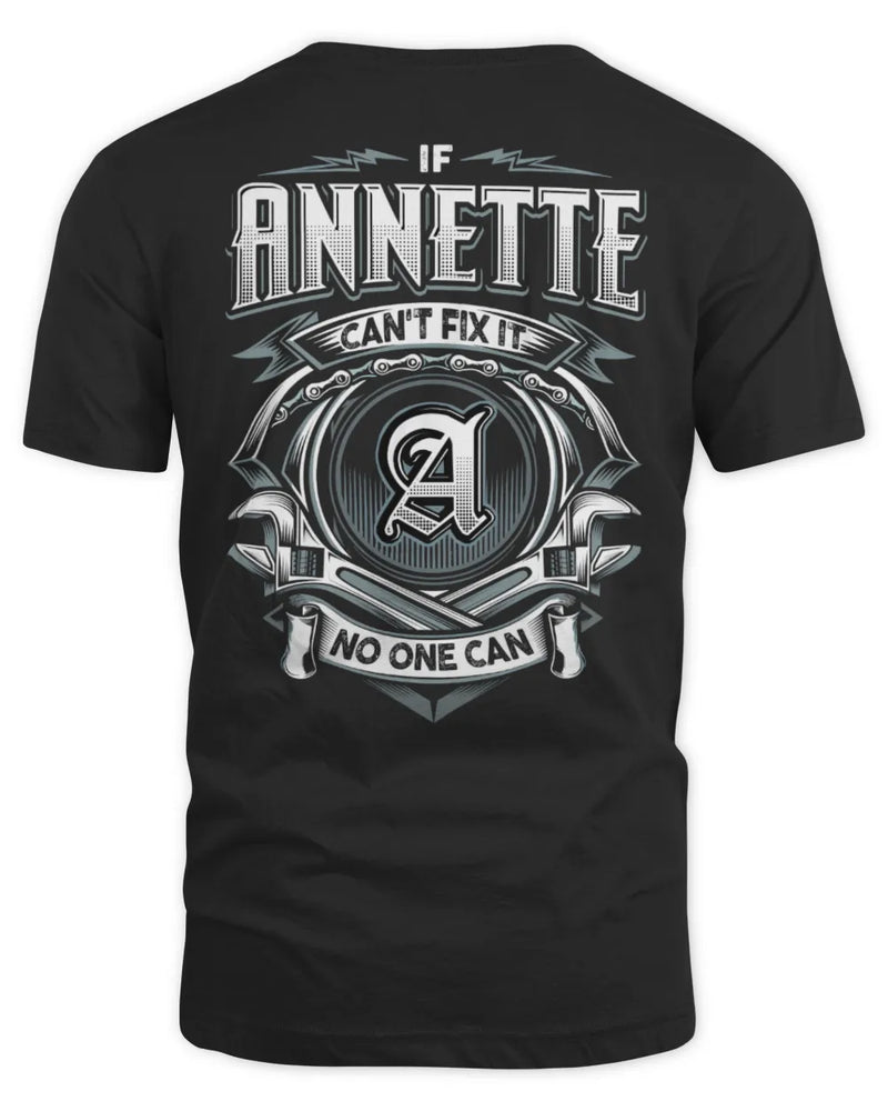 ANNETTE AP81-K4-626 - Personalized Ahmed Quote Apparel “If Ahmed Can't Fix It, No One Can” - Unisex Standard T-Shirt - Black