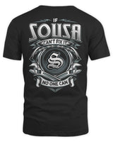 SOUSA AP81-K4-626 - Personalized Ahmed Quote Apparel “If Ahmed Can't Fix It, No One Can” - Unisex Standard T-Shirt - Black