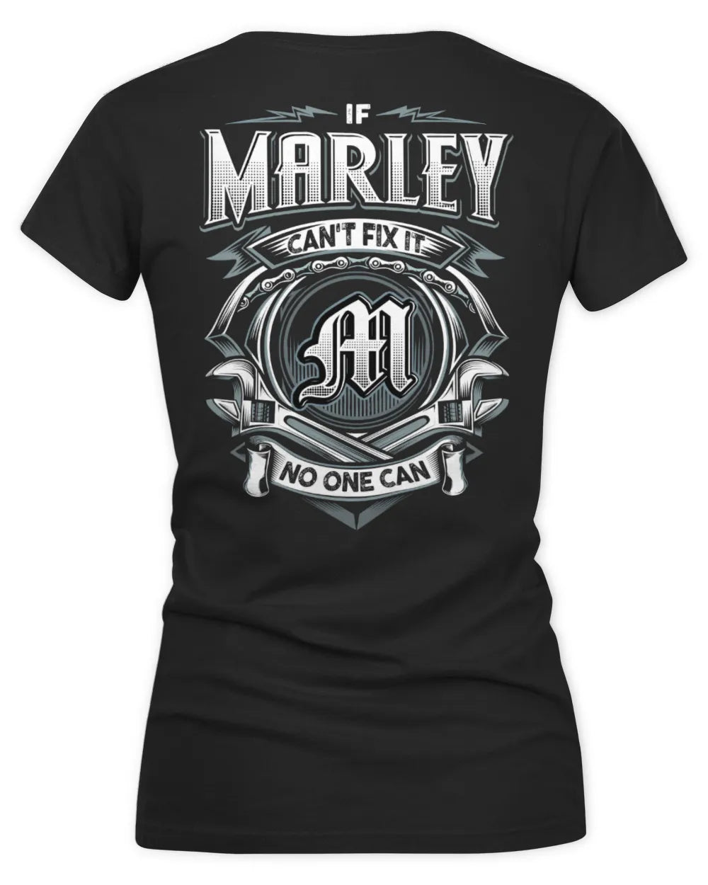 MARLEY AP81-K4-626 - Personalized Ahmed Quote Apparel “If Ahmed Can't Fix It, No One Can” - Women's V-Neck T-Shirt - Black