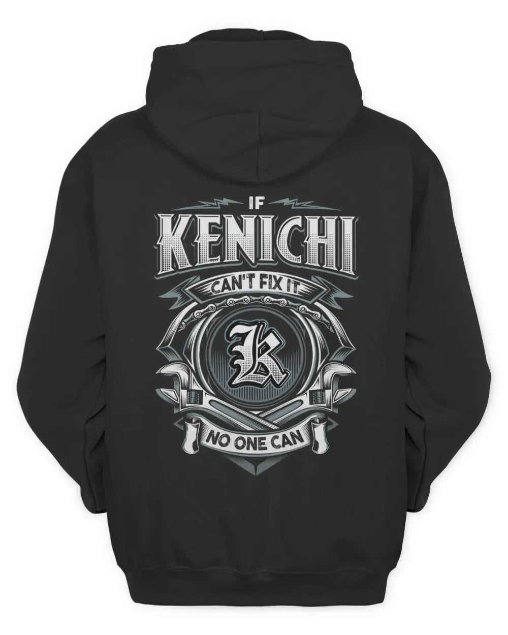 KENICHI AP81-K4-626 - Personalized Ahmed Quote Apparel “If Ahmed Can't Fix It, No One Can” - Unisex Hoodie - Black