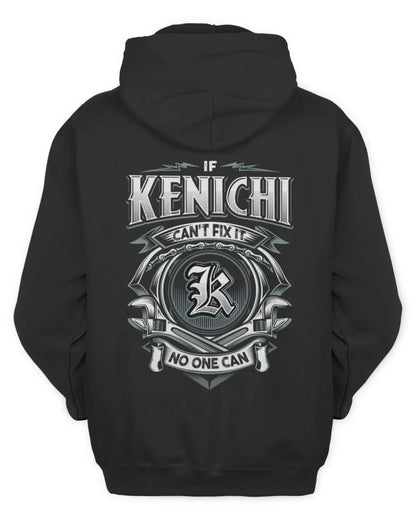 KENICHI AP81-K4-626 - Personalized Ahmed Quote Apparel “If Ahmed Can't Fix It, No One Can” - Unisex Hoodie - Black