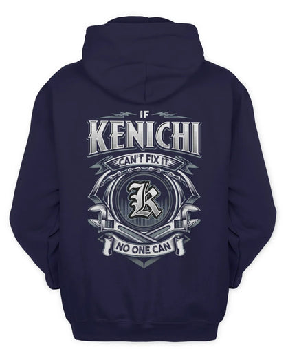KENICHI AP81-K4-626 - Personalized Ahmed Quote Apparel “If Ahmed Can't Fix It, No One Can” - Unisex Hoodie - Navy