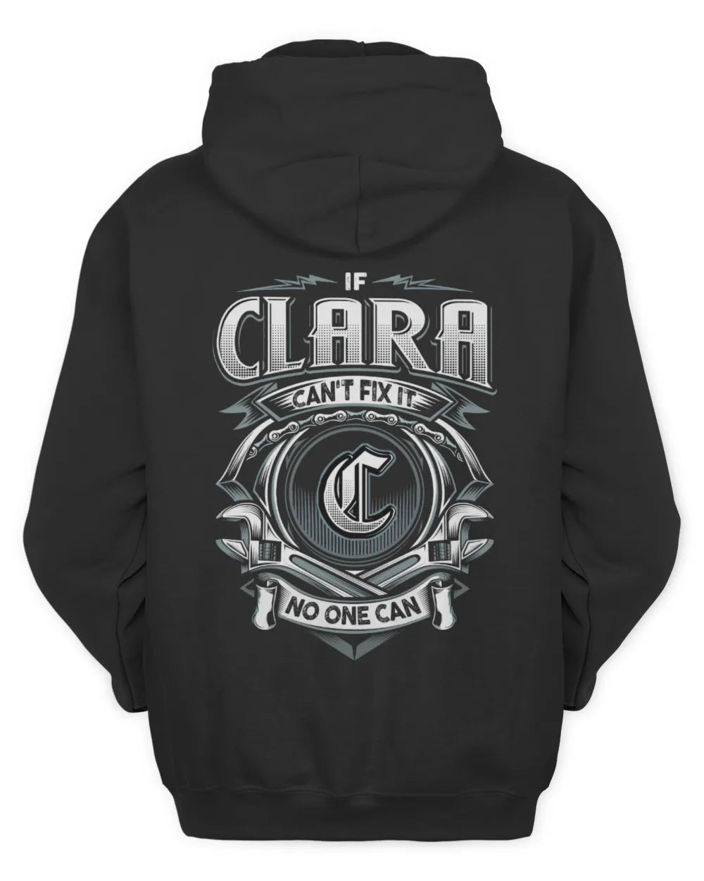 CLARA AP81-K4-626 - Personalized Ahmed Quote Apparel “If Ahmed Can't Fix It, No One Can” - Unisex Hoodie - Black