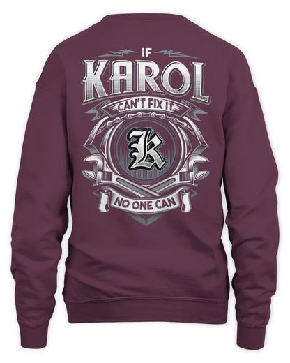 KAROL AP81-K4-626 - Personalized Ahmed Quote Apparel “If Ahmed Can't Fix It, No One Can” - Unisex Sweatshirt - Maroon