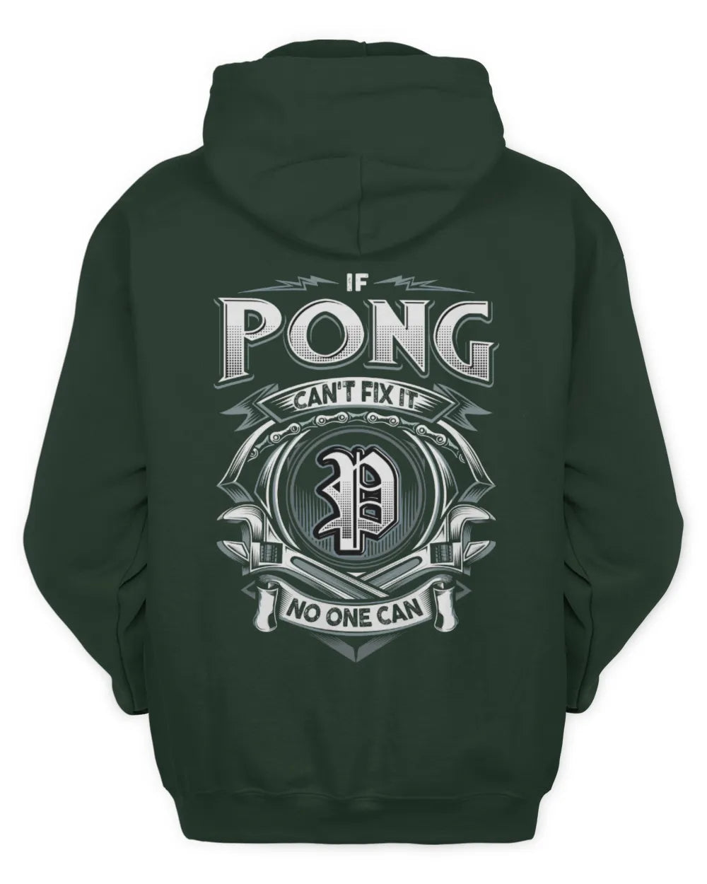 PONG AP81-K4-626 - Personalized Ahmed Quote Apparel “If Ahmed Can't Fix It, No One Can” - Unisex Hoodie - Forest Green