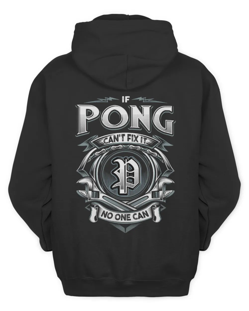 PONG AP81-K4-626 - Personalized Ahmed Quote Apparel “If Ahmed Can't Fix It, No One Can” - Unisex Hoodie - Black
