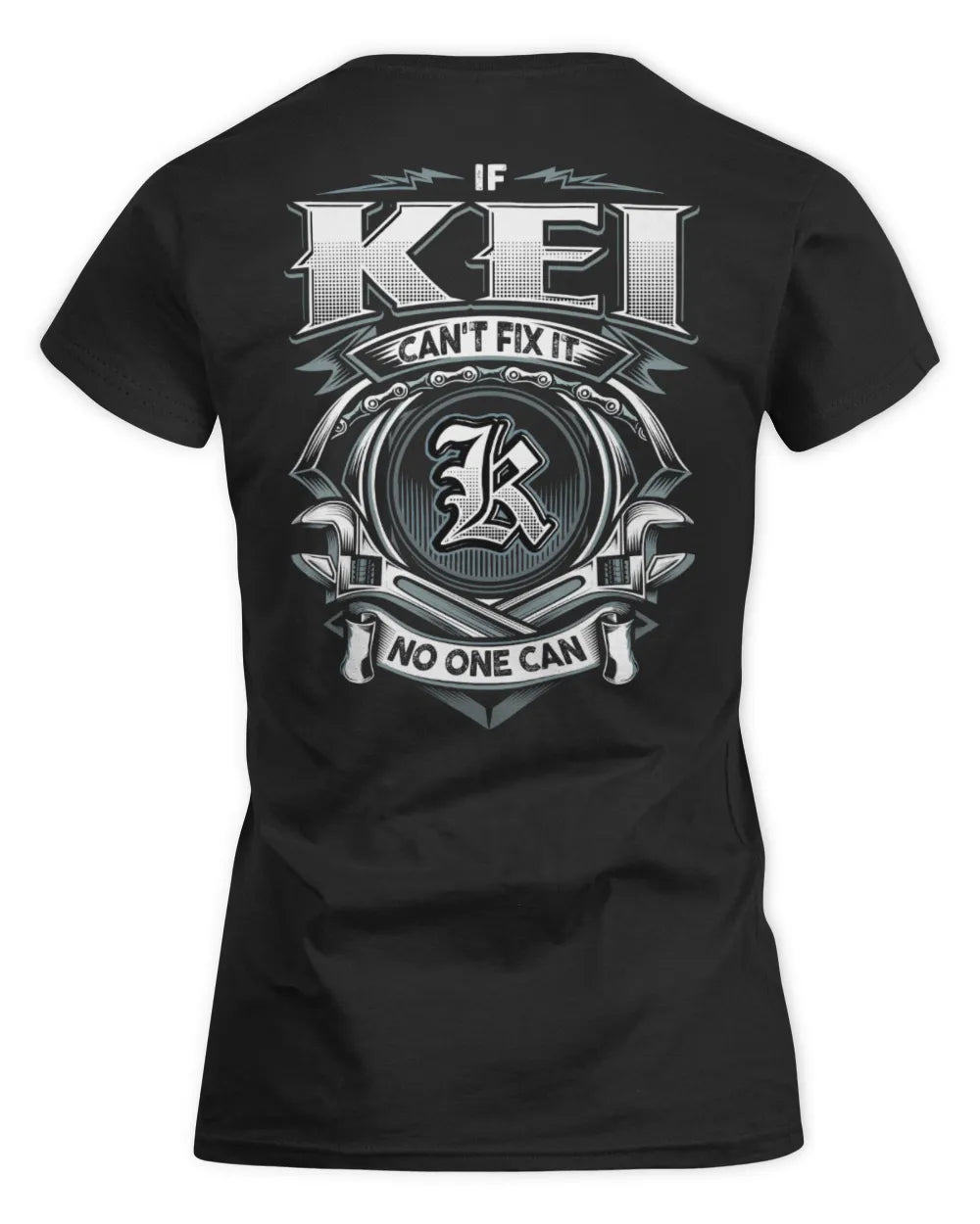 KEI AP81-K4-626 - Personalized Ahmed Quote Apparel “If Ahmed Can't Fix It, No One Can” - Women's Standard T-Shirt - Black