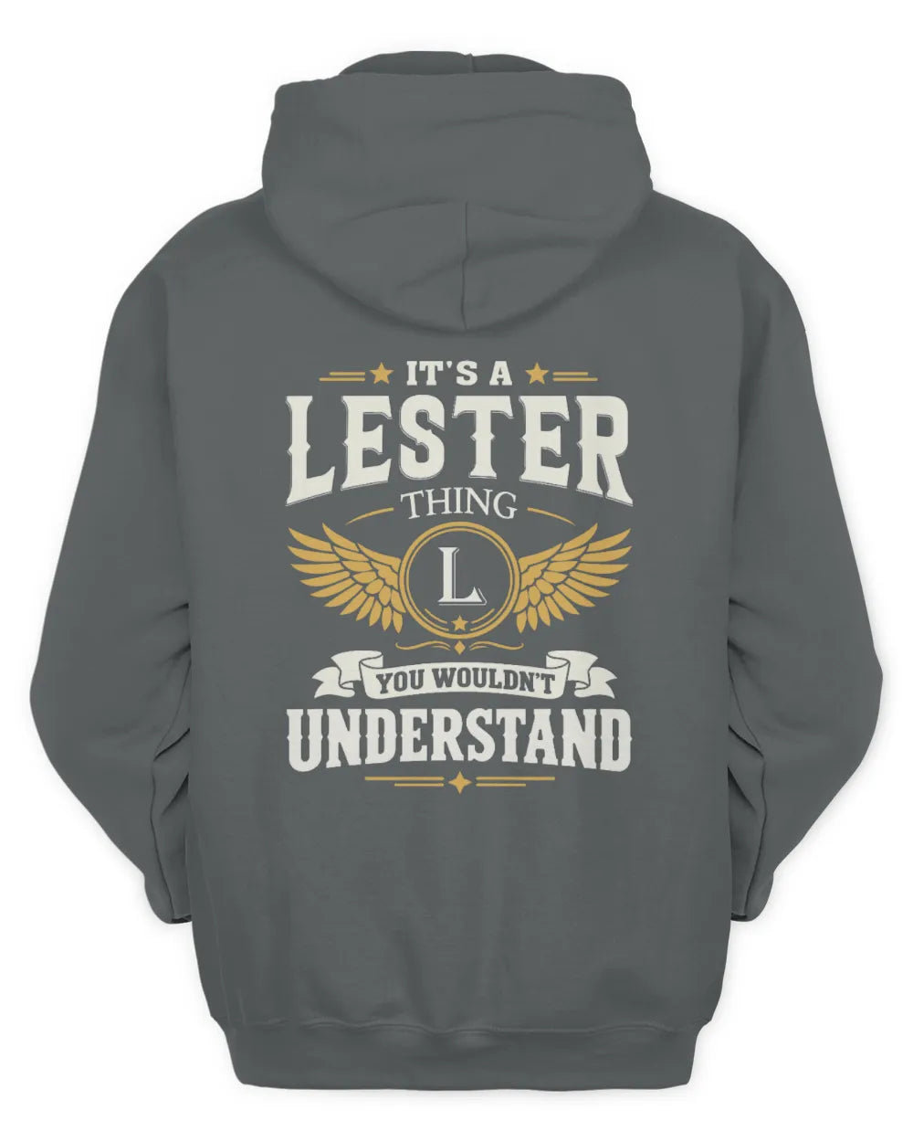 LESTER KT06-M008 It’s a [NAME] Thing – You Wouldn’t Understand | Personalized Vintage T-Shirt - Unisex Hoodie - Charcoal