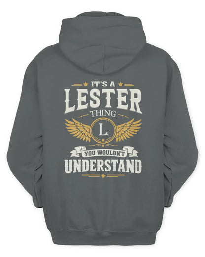 LESTER KT06-M008 It’s a [NAME] Thing – You Wouldn’t Understand | Personalized Vintage T-Shirt - Unisex Hoodie - Charcoal