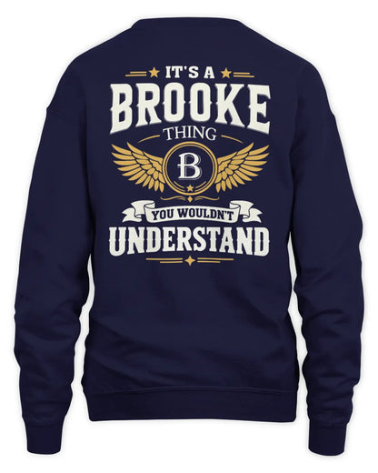 BROOKE KT06-M008 It’s a [NAME] Thing – You Wouldn’t Understand | Personalized Vintage T-Shirt - Unisex Sweatshirt - Navy