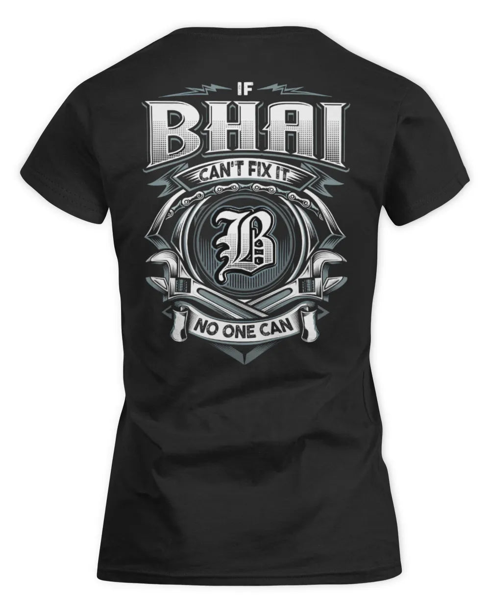 BHAI AP81-K4-626 - Personalized Ahmed Quote Apparel “If Ahmed Can't Fix It, No One Can” - Women's Standard T-Shirt - Black