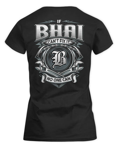 BHAI AP81-K4-626 - Personalized Ahmed Quote Apparel “If Ahmed Can't Fix It, No One Can” - Women's Standard T-Shirt - Black