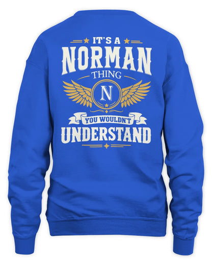 NORMAN KT06-M008 It’s a [NAME] Thing – You Wouldn’t Understand | Personalized Vintage T-Shirt - Unisex Sweatshirt - Royal