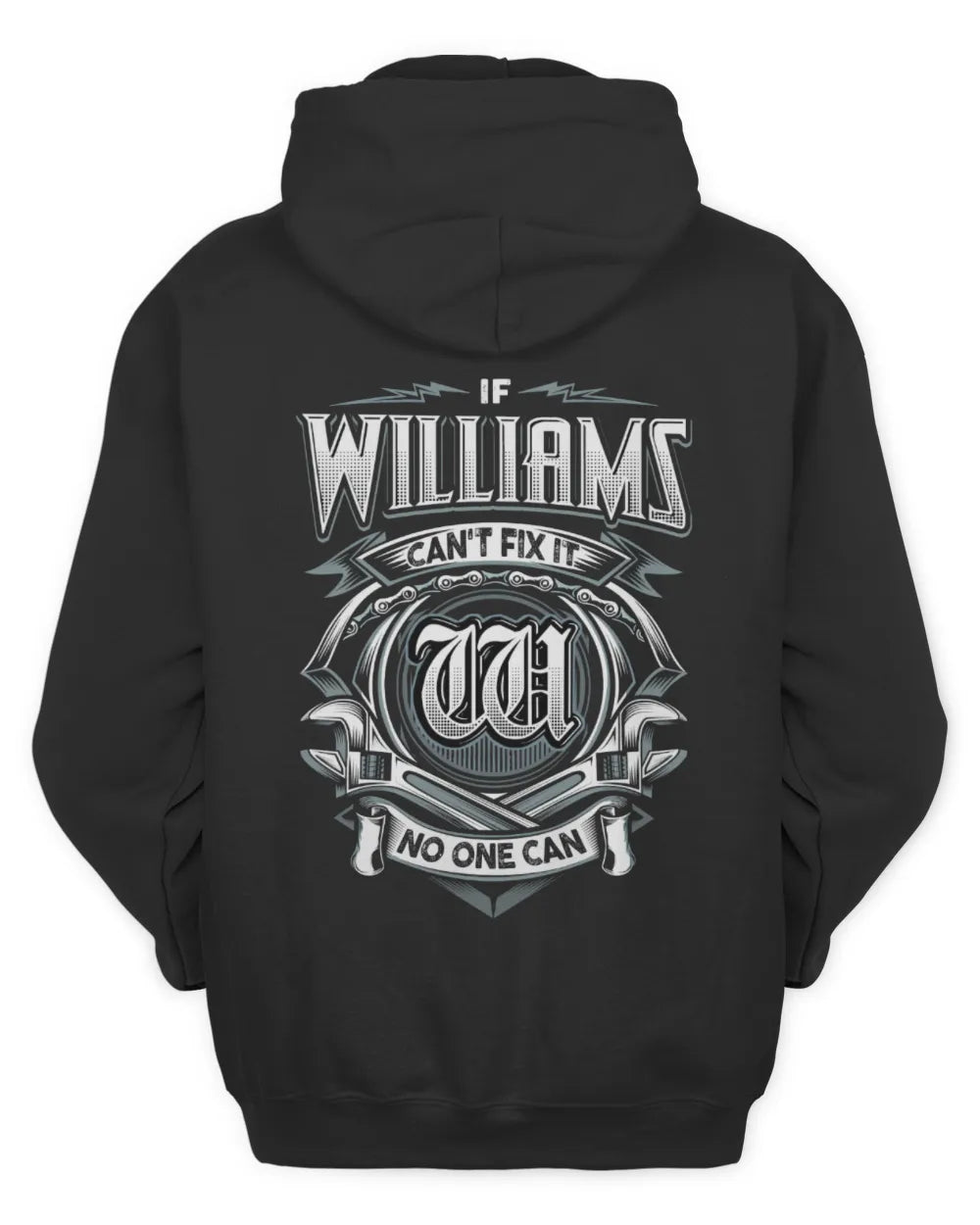 WILLIAMS AP81-K4-626 - Personalized Ahmed Quote Apparel “If Ahmed Can't Fix It, No One Can” - Unisex Hoodie - Black