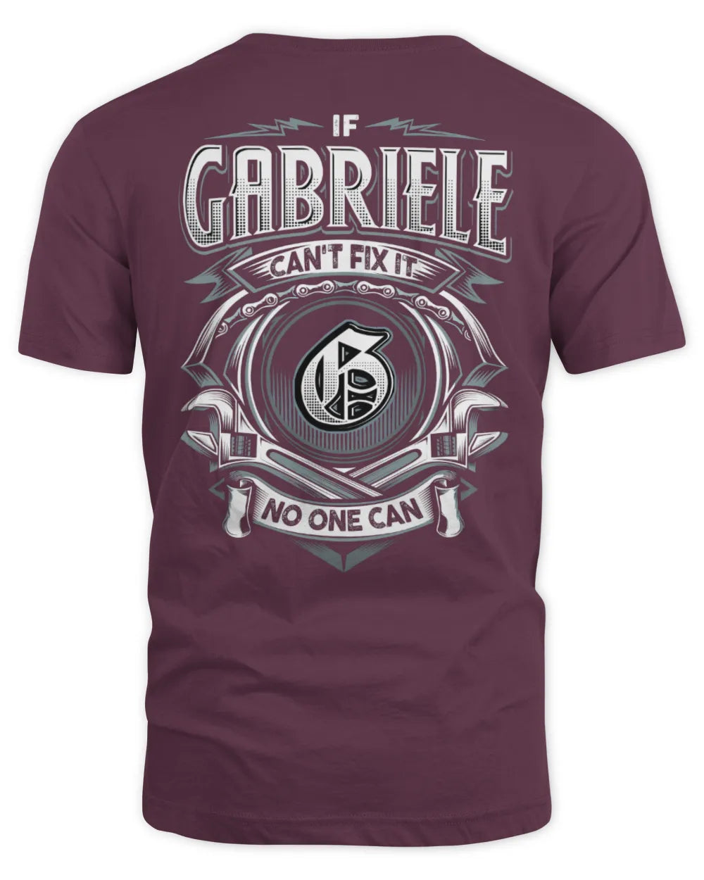 GABRIELE AP81-K4-626 - Personalized Ahmed Quote Apparel “If Ahmed Can't Fix It, No One Can” - Unisex Standard T-Shirt - Maroon