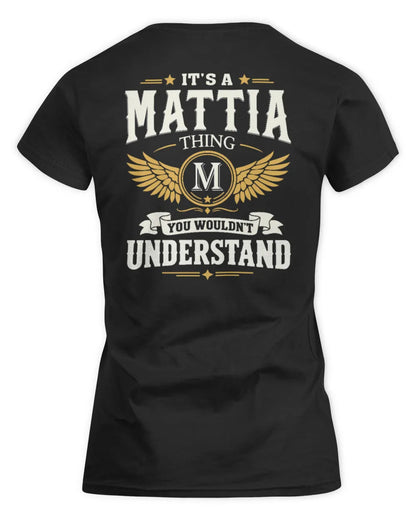 MATTIA KT06-M008 It’s a [NAME] Thing – You Wouldn’t Understand | Personalized Vintage T-Shirt - Women's Standard T-Shirt - Black