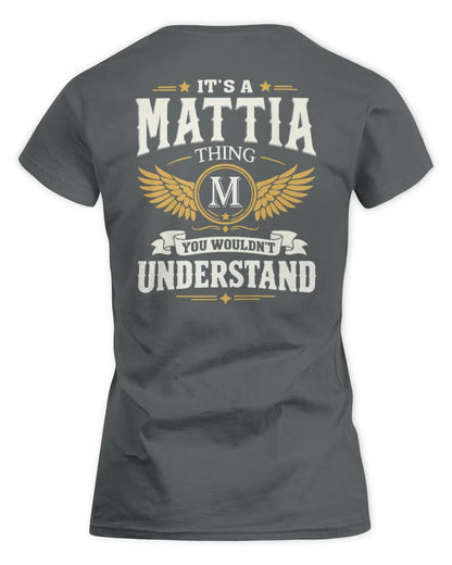 MATTIA KT06-M008 It’s a [NAME] Thing – You Wouldn’t Understand | Personalized Vintage T-Shirt - Women's Standard T-Shirt - Charcoal