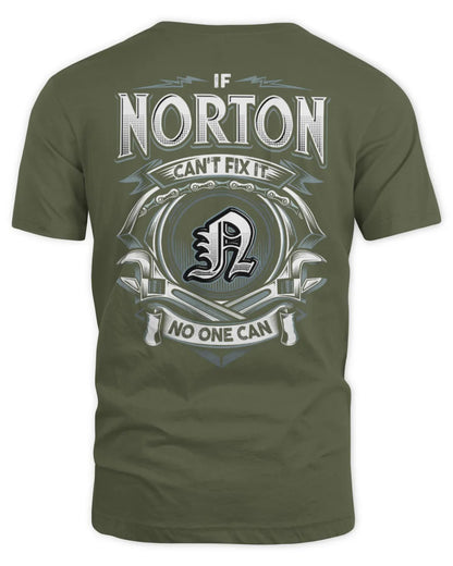 NORTON AP81-K4-626 - Personalized Ahmed Quote Apparel “If Ahmed Can't Fix It, No One Can” - Unisex Standard T-Shirt - Military Green
