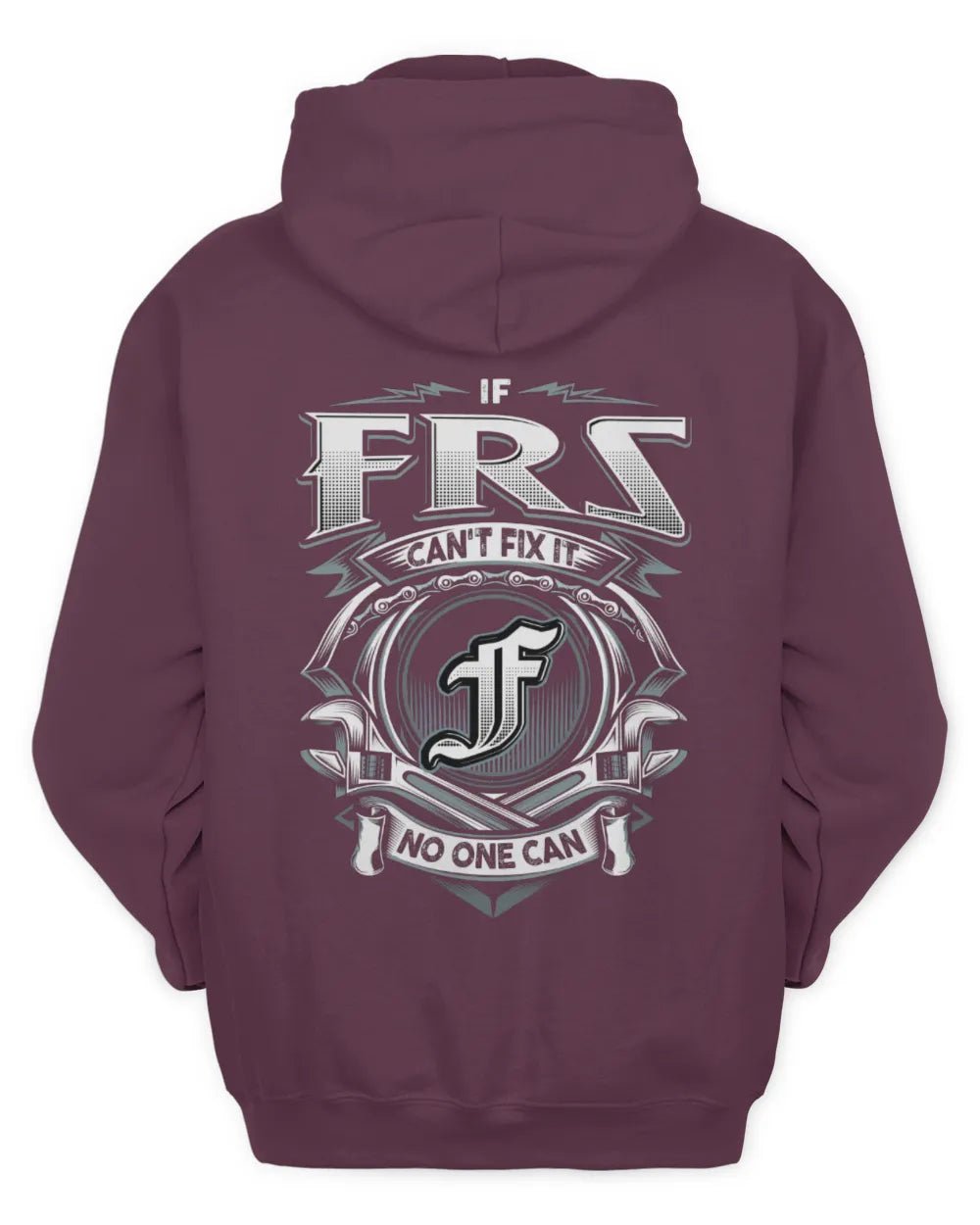 FRS AP81-K4-626 - Personalized Ahmed Quote Apparel “If Ahmed Can't Fix It, No One Can” - Unisex Hoodie - Maroon