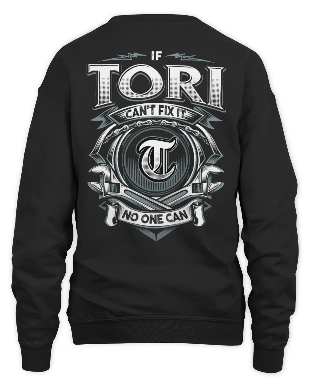 TORI AP81-K4-626 - Personalized Ahmed Quote Apparel “If Ahmed Can't Fix It, No One Can” - Unisex Sweatshirt - Black
