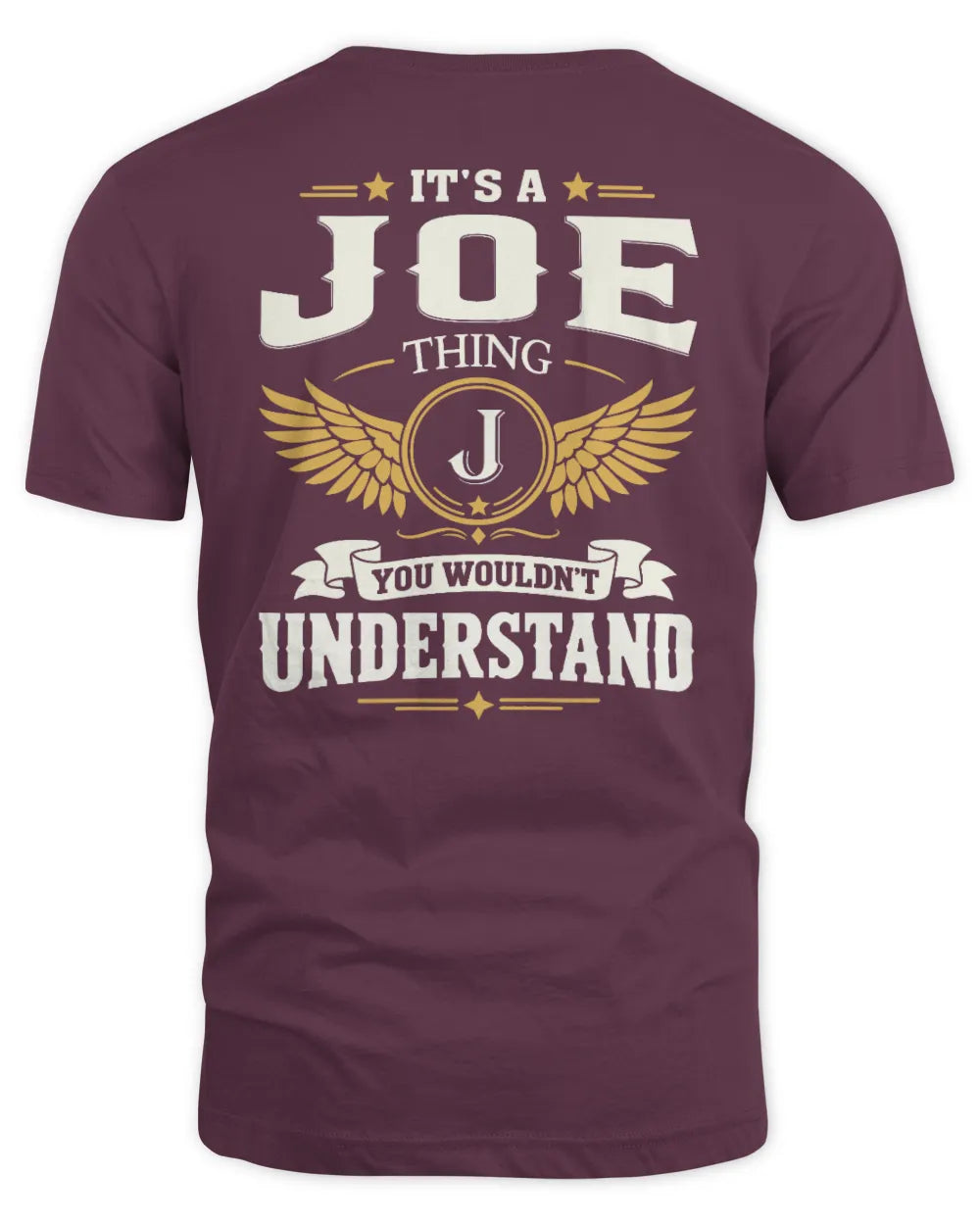 JOE KT06-M008 It’s a [NAME] Thing – You Wouldn’t Understand | Personalized Vintage T-Shirt - Unisex Standard T-Shirt - Maroon