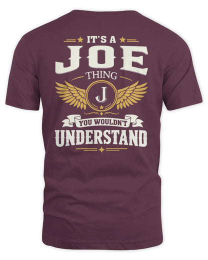 JOE KT06-M008 It’s a [NAME] Thing – You Wouldn’t Understand | Personalized Vintage T-Shirt - Unisex Standard T-Shirt - Maroon