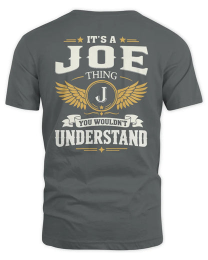 JOE KT06-M008 It’s a [NAME] Thing – You Wouldn’t Understand | Personalized Vintage T-Shirt - Unisex Standard T-Shirt - Charcoal
