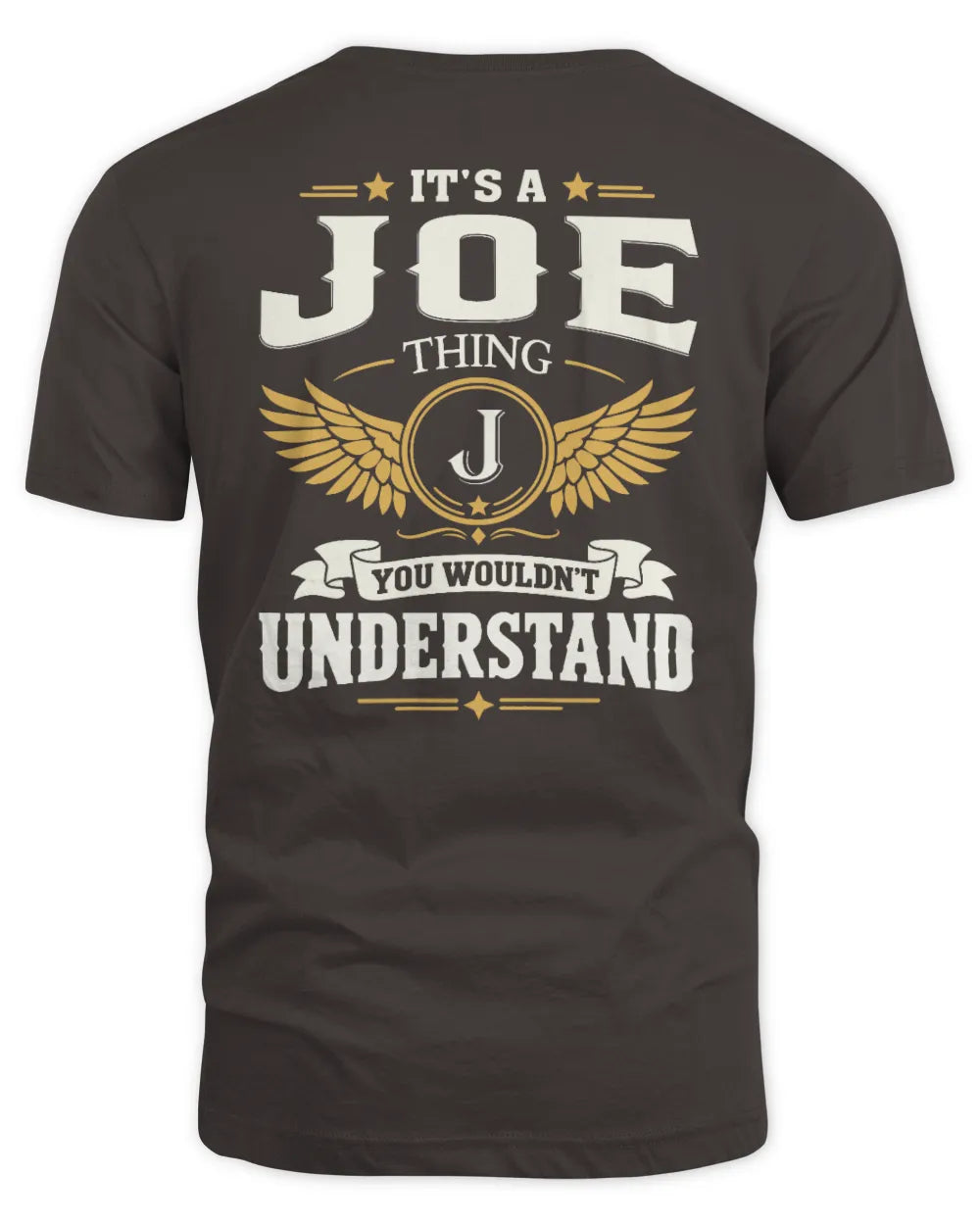 JOE KT06-M008 It’s a [NAME] Thing – You Wouldn’t Understand | Personalized Vintage T-Shirt - Unisex Standard T-Shirt - Dark Chocolate