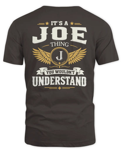 JOE KT06-M008 It’s a [NAME] Thing – You Wouldn’t Understand | Personalized Vintage T-Shirt - Unisex Standard T-Shirt - Dark Chocolate