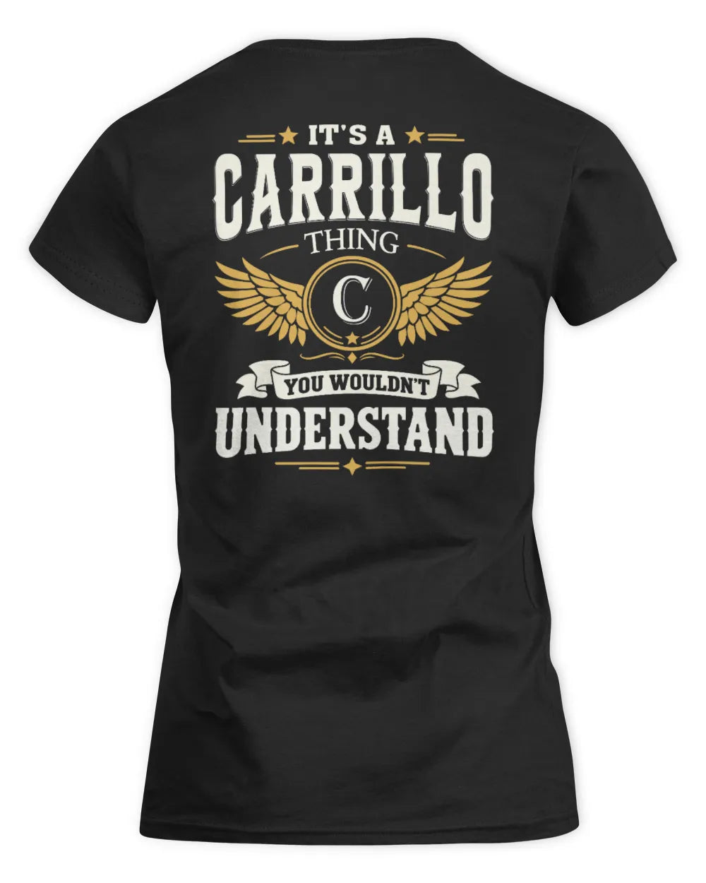 CARRILLO KT06-M008 It’s a [NAME] Thing – You Wouldn’t Understand | Personalized Vintage T-Shirt - Women's Standard T-Shirt - Black