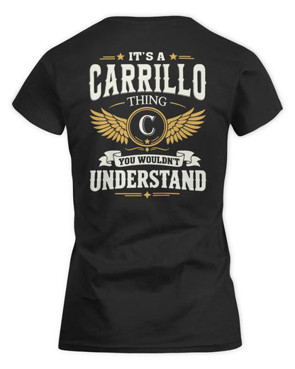 CARRILLO KT06-M008 It’s a [NAME] Thing – You Wouldn’t Understand | Personalized Vintage T-Shirt - Women's Standard T-Shirt - Black