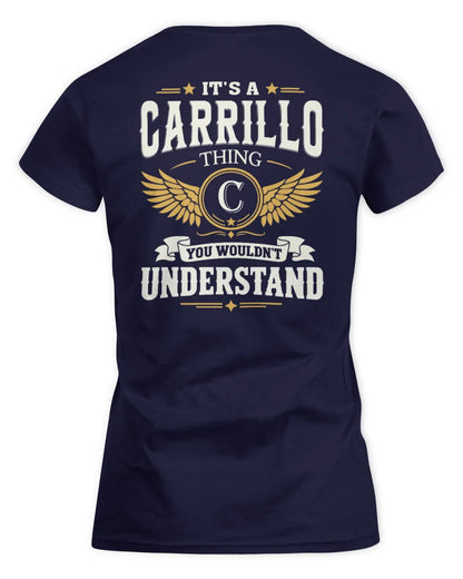 CARRILLO KT06-M008 It’s a [NAME] Thing – You Wouldn’t Understand | Personalized Vintage T-Shirt - Women's Standard T-Shirt - Navy